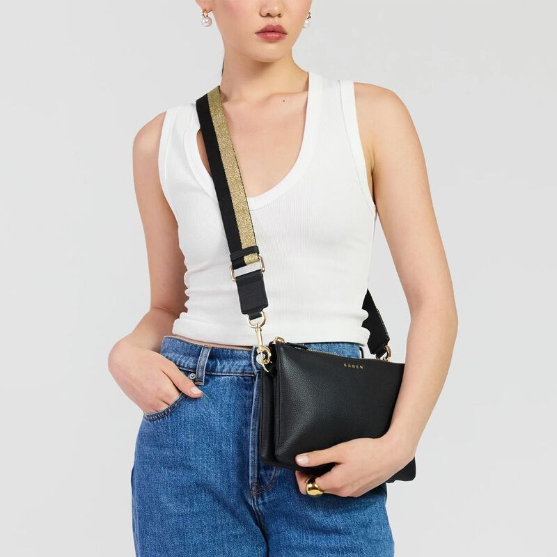 SABEN Feature Strap Gold + Black Stripe image number 1